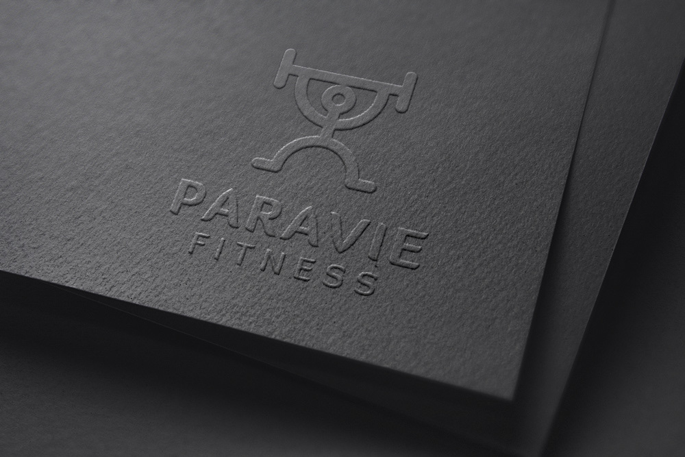 Logo application for Paravie Fitness Studio. © Design DXM.