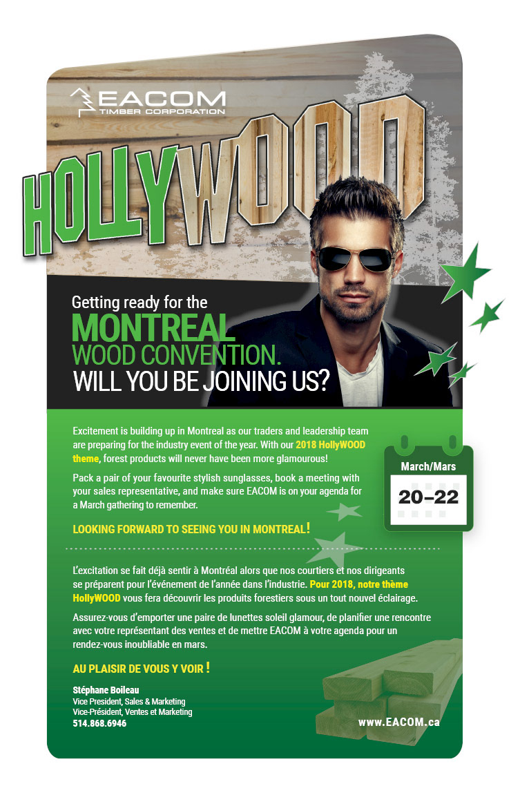 Social media ad (invitation) to Industry event. Client : EACOM. © 2018