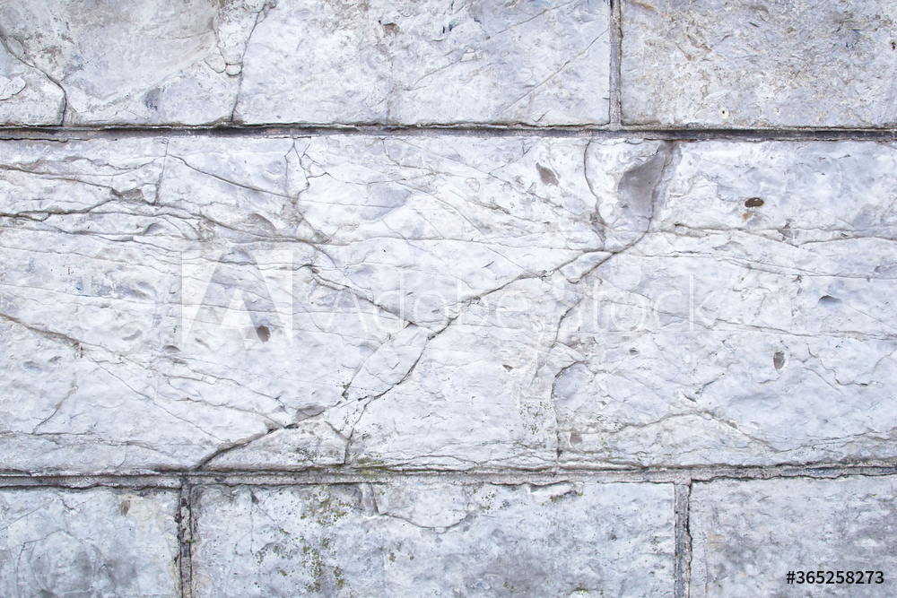 Mur blanc veiné