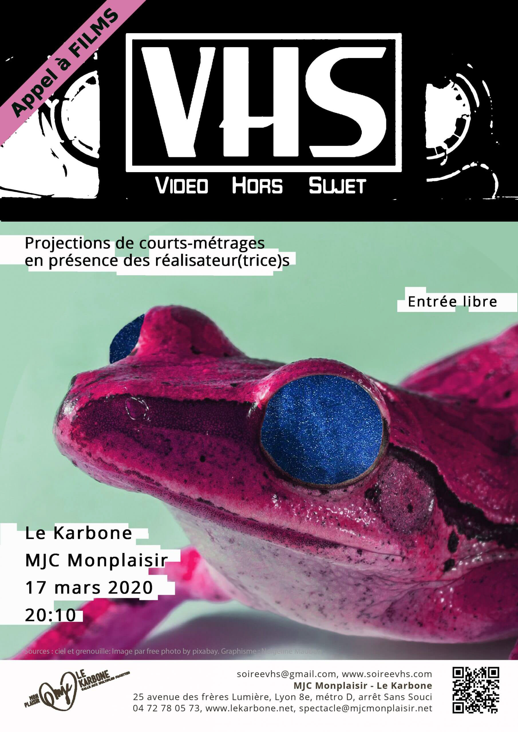 Affiche de soirée de projection de films