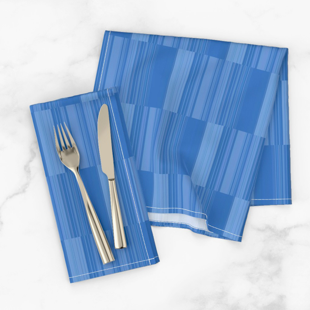 Abstract Symphony in Blue 3 (Vertical Lines)