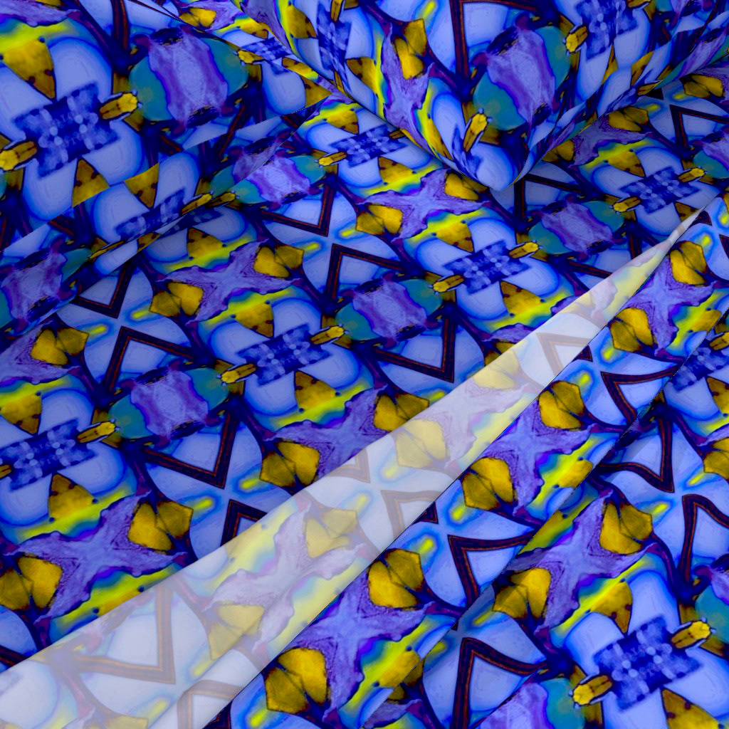 Leaves with the Bright Lights of Autumn in Blue 7