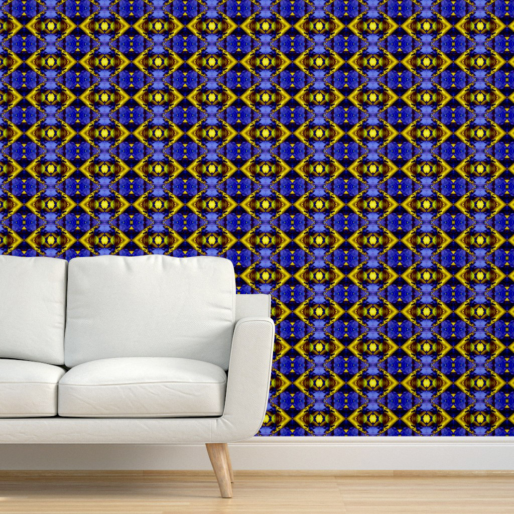 Leaves with the Bright Lights of Autumn in Blue 1