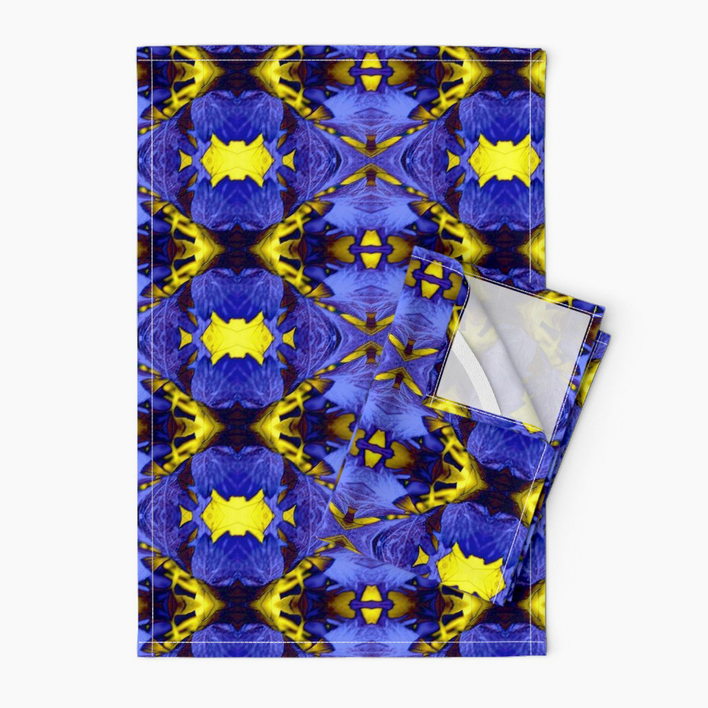 Leaves with the Bright Lights of Autumn in Blue 3
