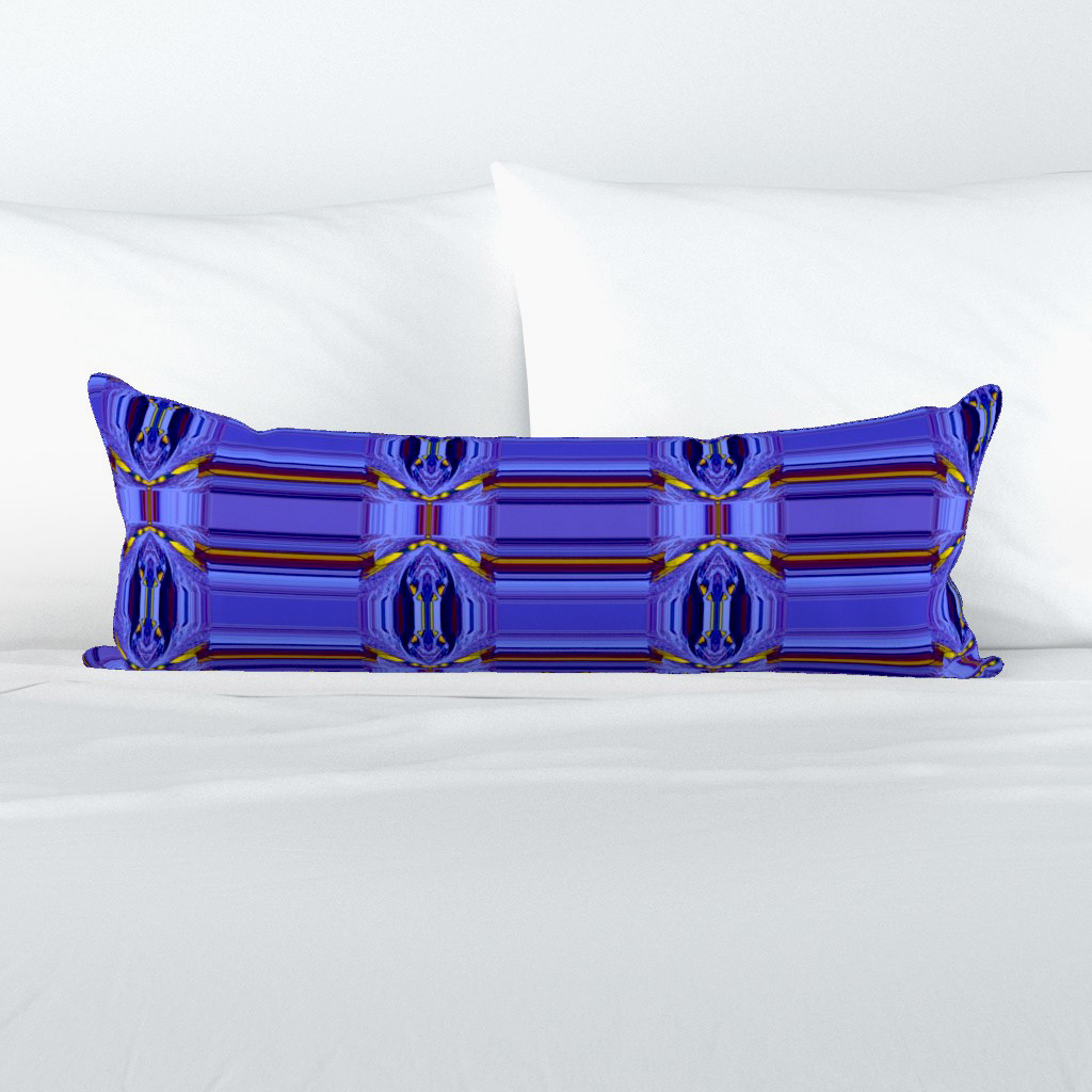 Leaves with the Bright Lights of Autumn in Blue 10 - Lumbar