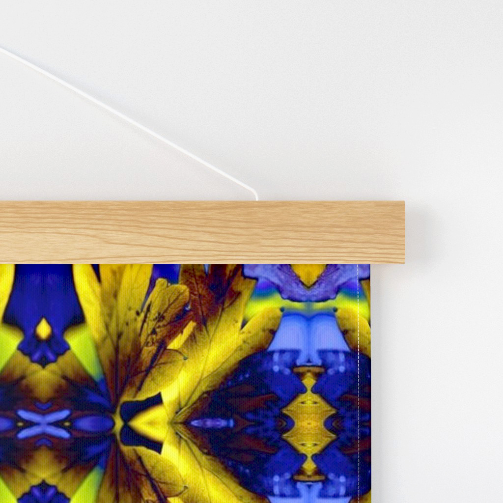 Leaves with the Bright Lights of Autumn in Blue 2