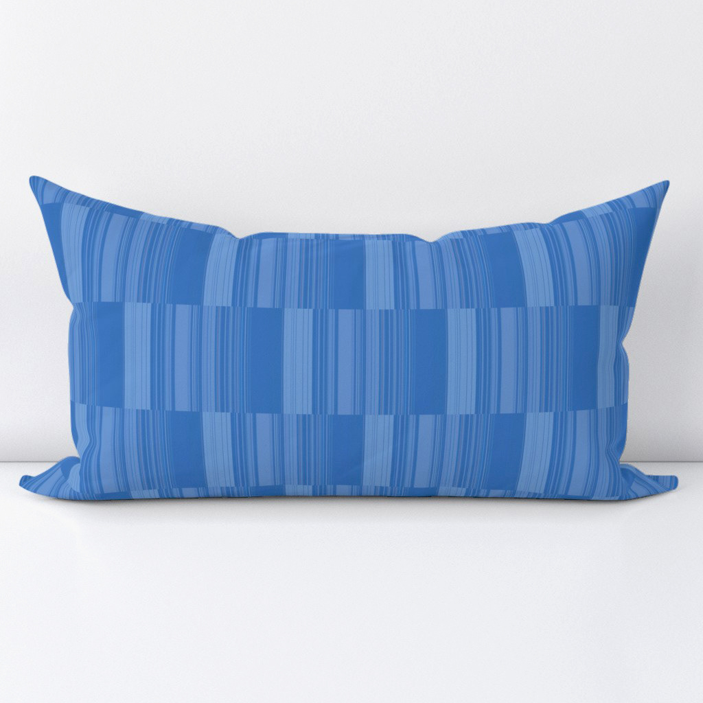 Abstract Symphony in Blue 3 (Vertical Lines) - Lumbar
