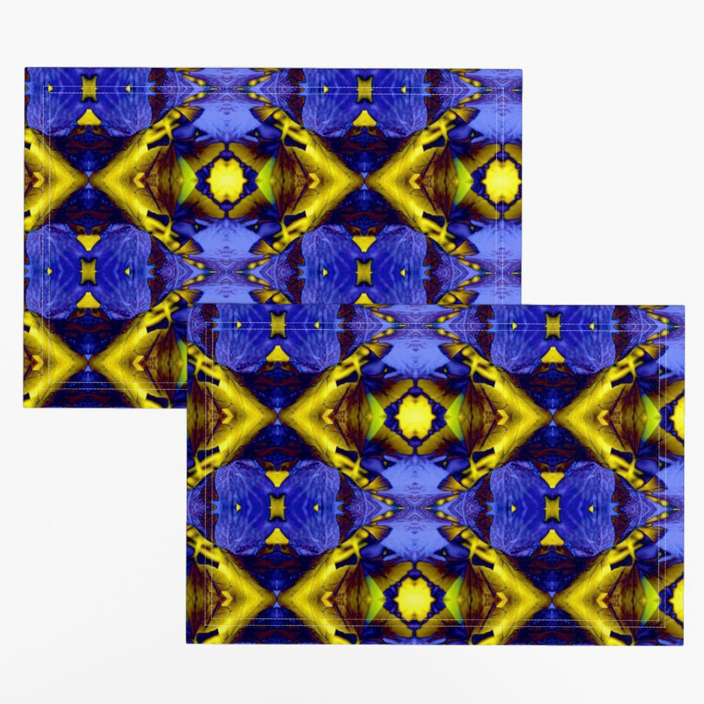 Leaves with the Bright Lights of Autumn in Blue 1