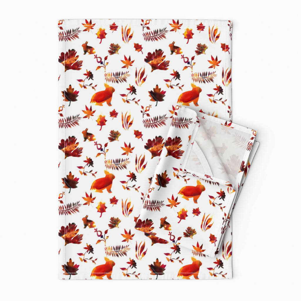 Autumn Flora with Bunnies