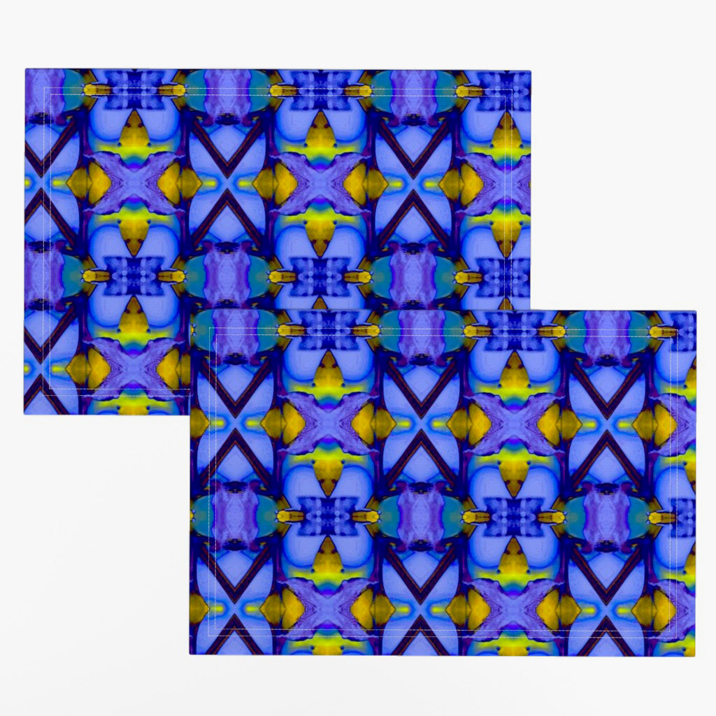 Leaves with the Bright Lights of Autumn in Blue 7