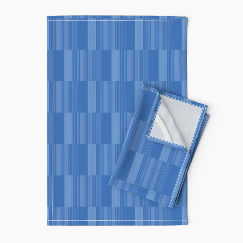 Abstract Symphony in Blue 3 (Vertical Lines)