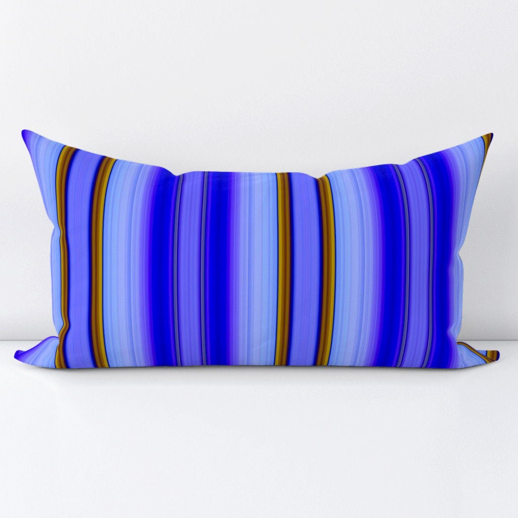 Leaves with the Bright Lights of Autumn in Blue 9 - Lumbar
