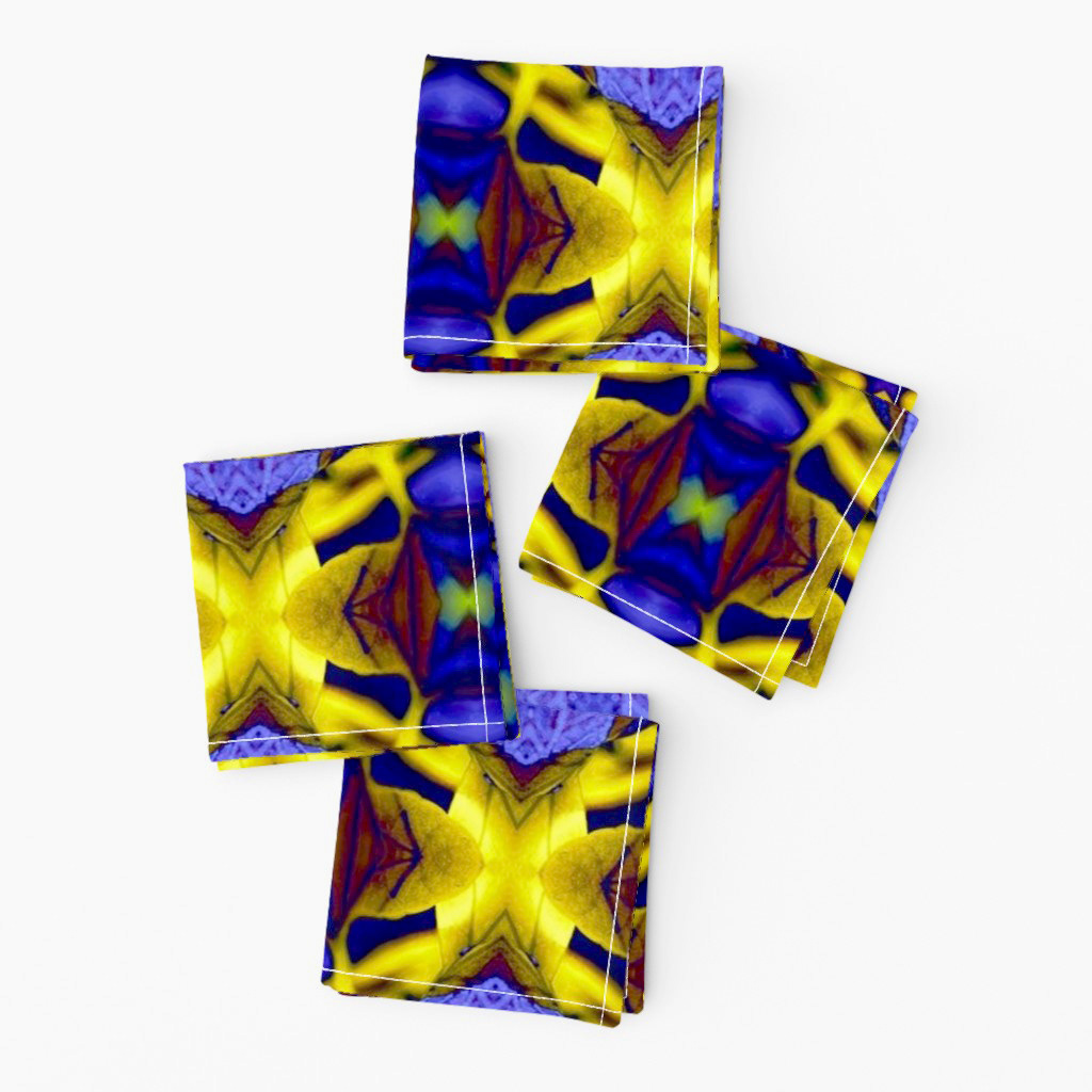 Leaves with the Bright Lights of Autumn in Blue 4