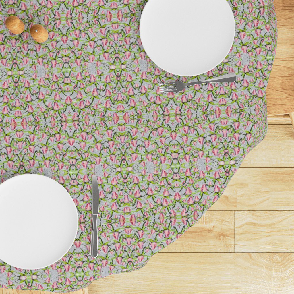 Floral Pattern with Rosebuds