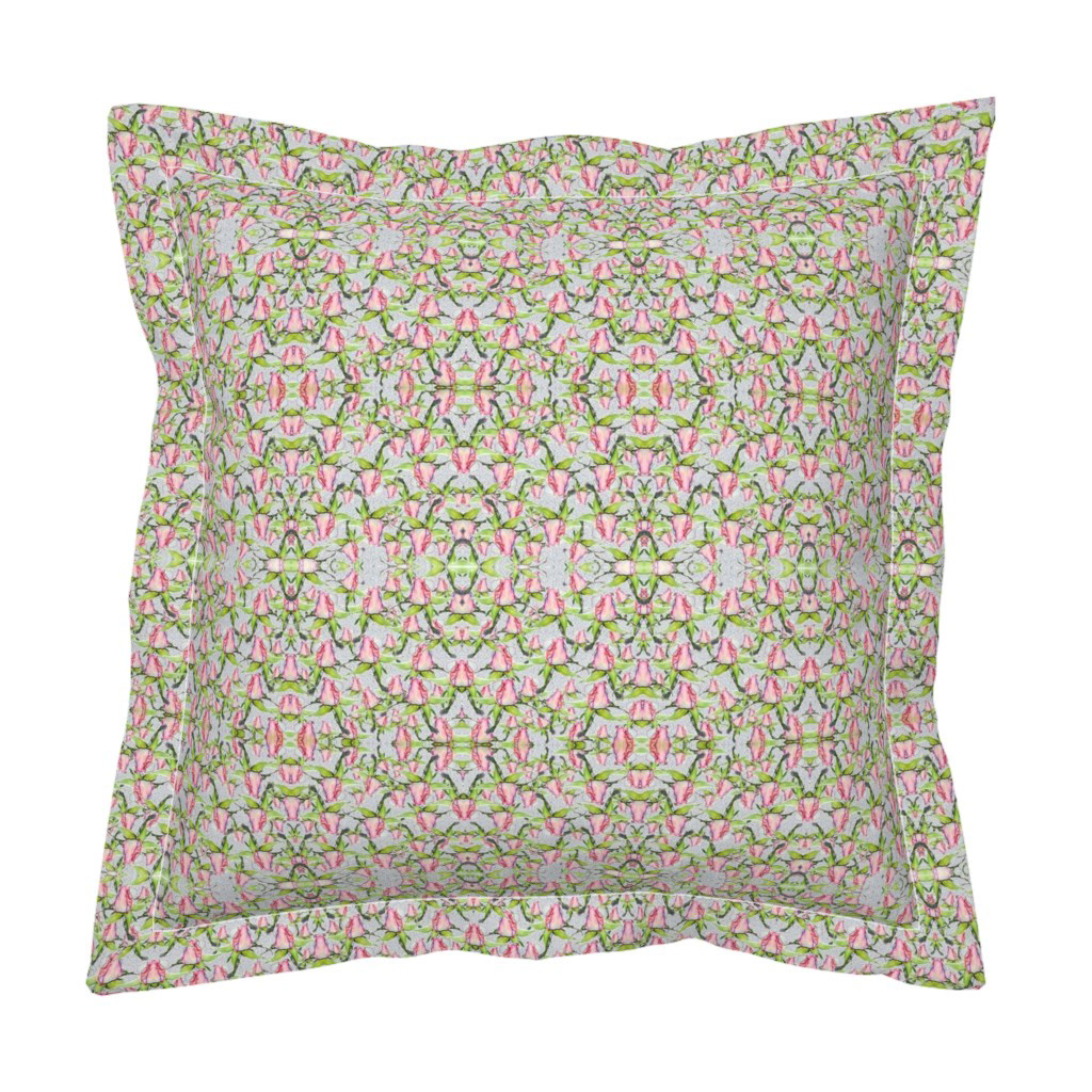 Floral Pattern with Rosebuds - Euro