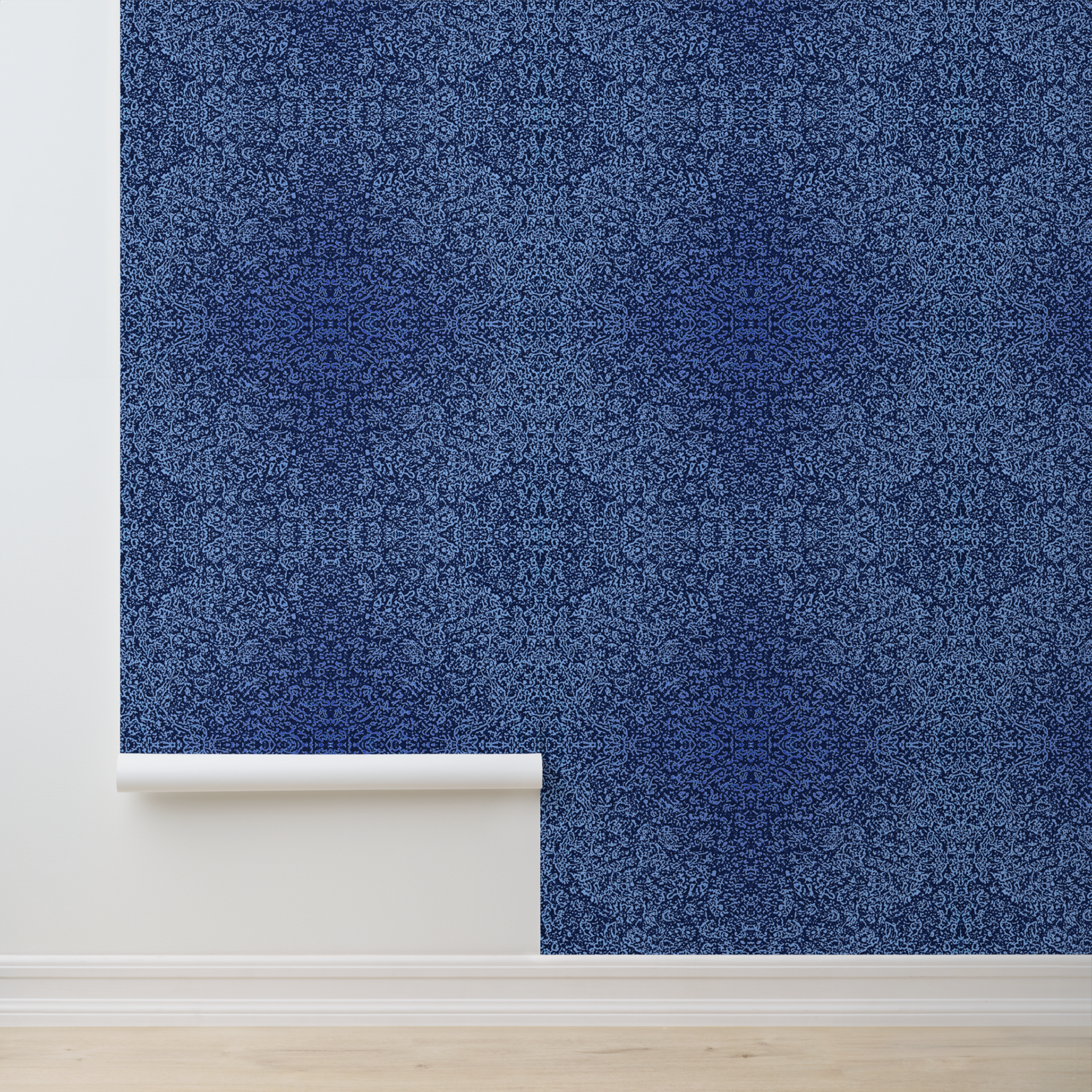 Botanical Pattern in Blue 2