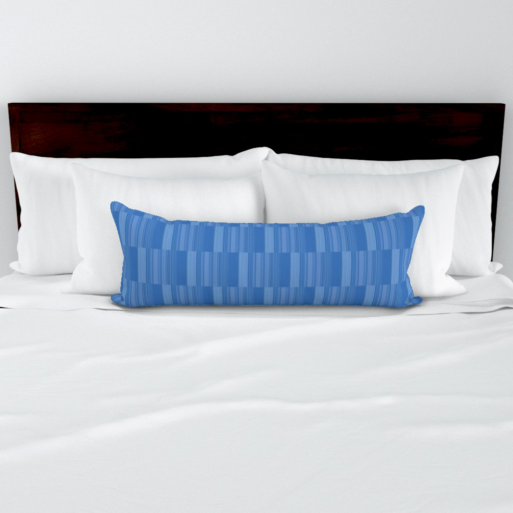 Abstract Symphony in Blue 3 (Vertical Lines) - Lumbar