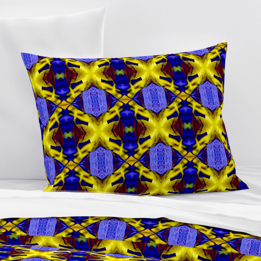 Leaves with the Bright Lights of Autumn in Blue 4 - Standard