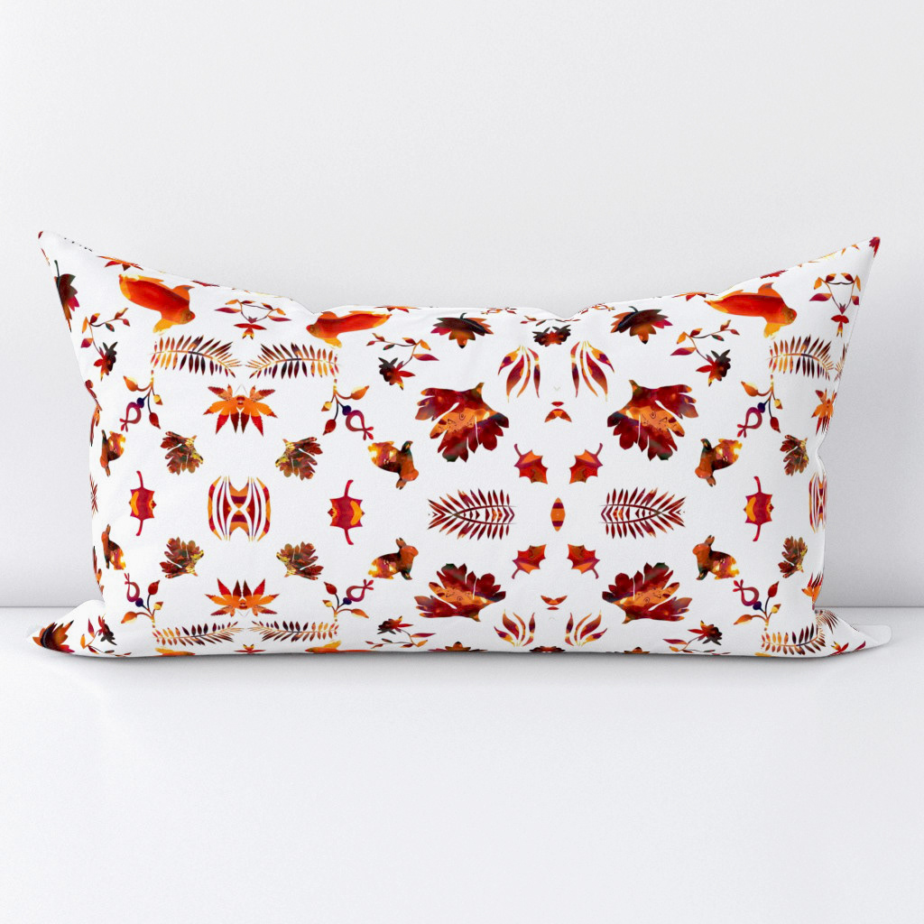Autumn Flora with Bunnies (M) - Lumbar