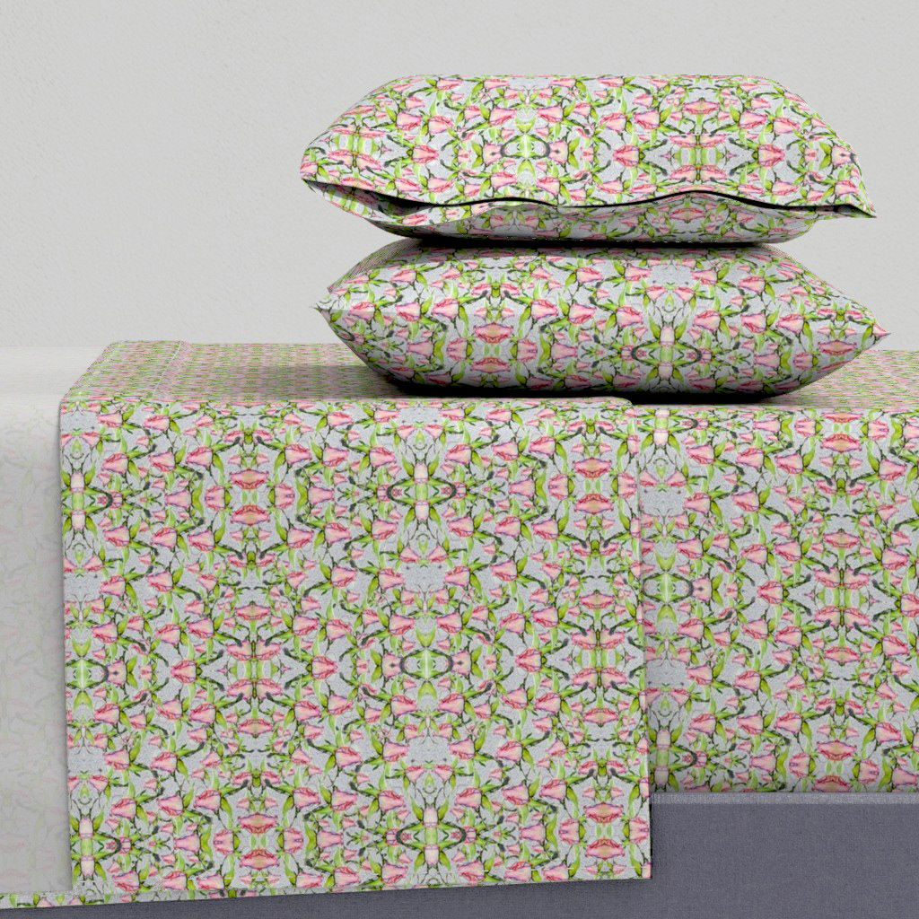 Floral Pattern with Rosebuds