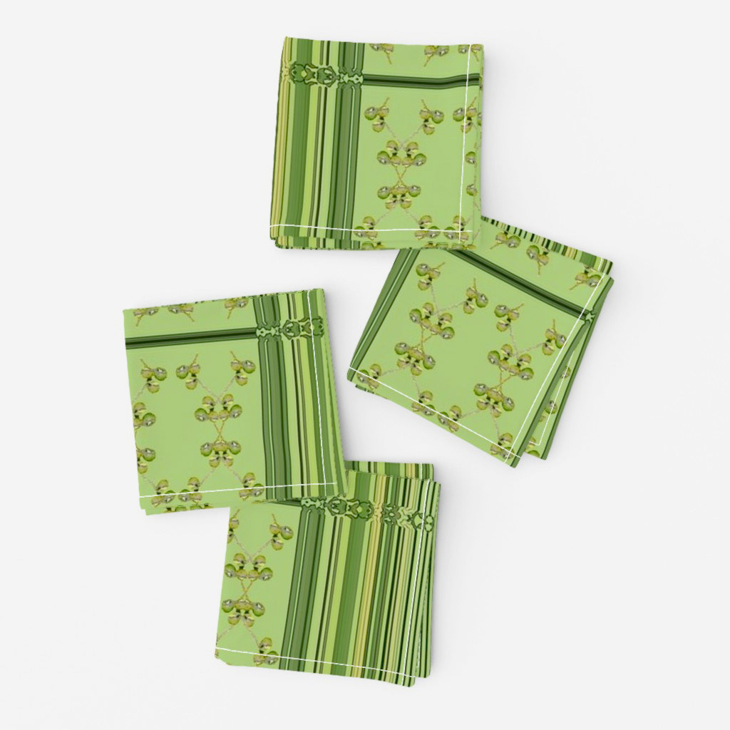 Figs Border with Green Stripes 1 (8x8)