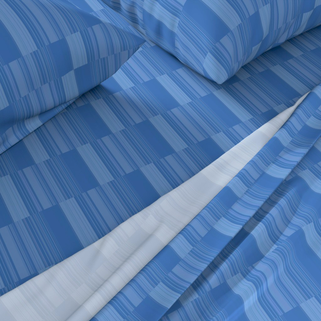 Abstract Symphony in Blue 3 (Vertical Lines)