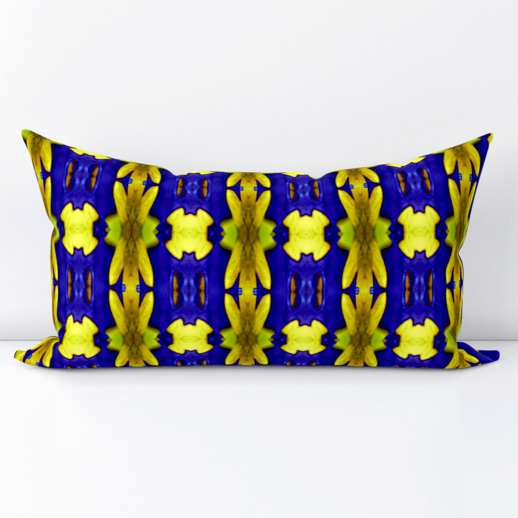 Leaves with the Bright Lights of Autumn in Blue 6 - Lumbar