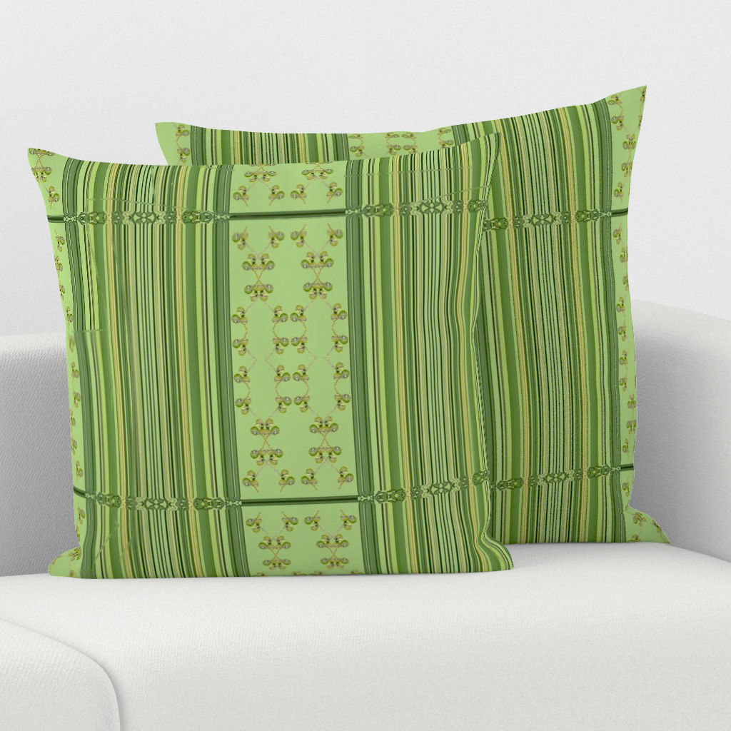 Figs Border with Green Stripes 1 (8x8) - Square