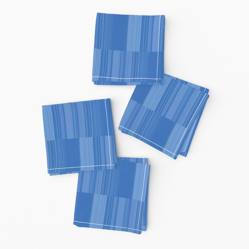 Abstract Symphony in Blue 3 (Vertical Lines)