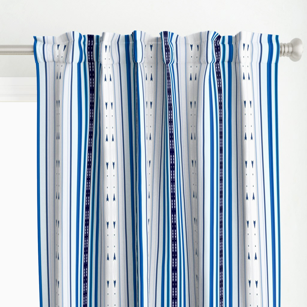Abstract Symphony in Blue 5 (Vertical Lines)