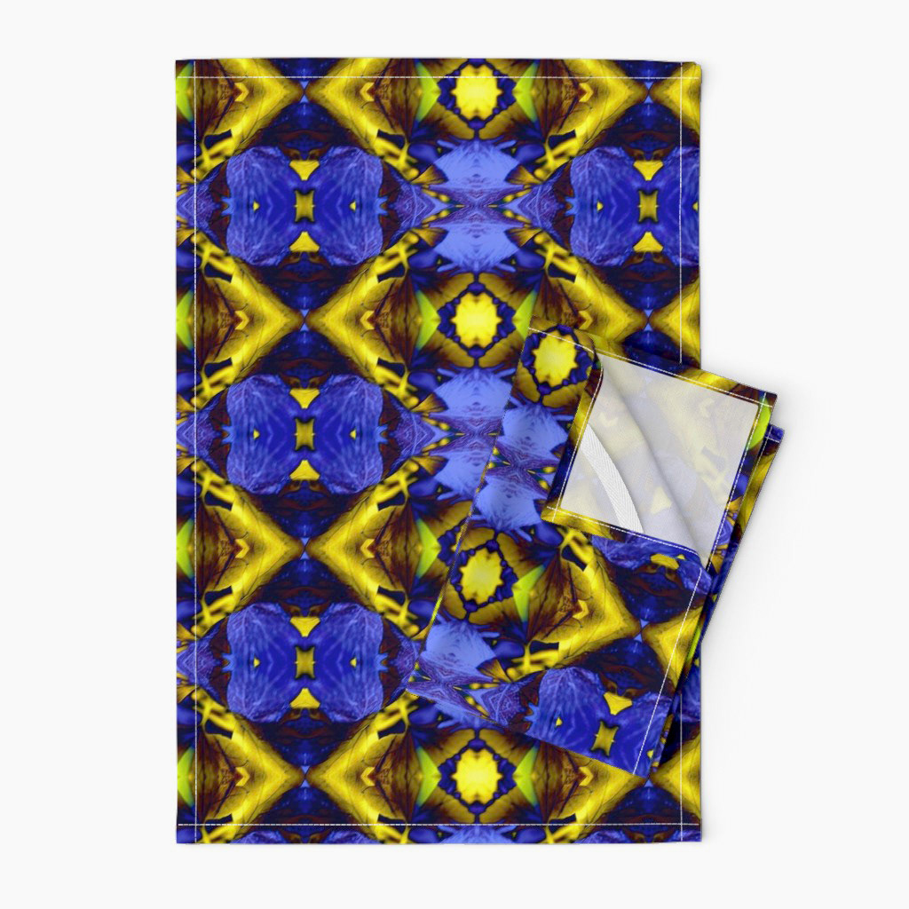 Leaves with the Bright Lights of Autumn in Blue 1