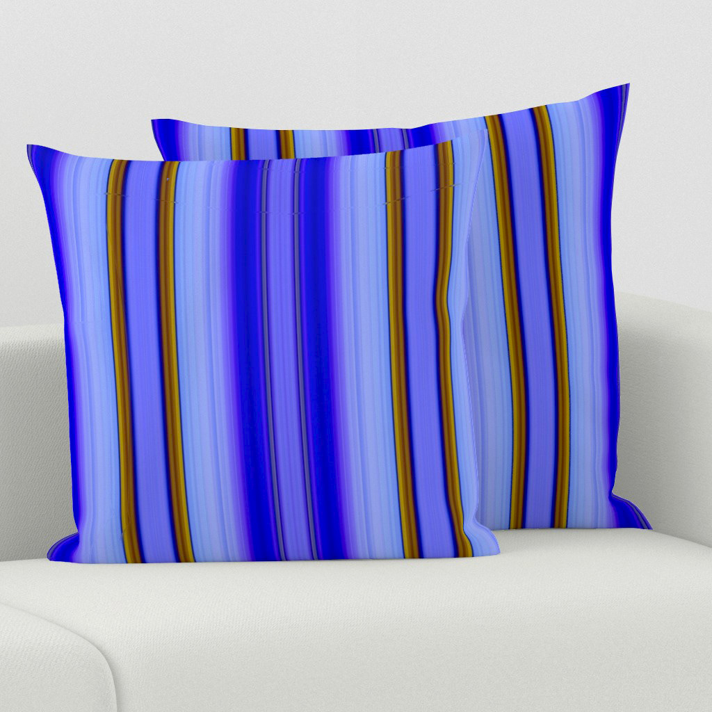 Leaves with the Bright Lights of Autumn in Blue 9 - Square
