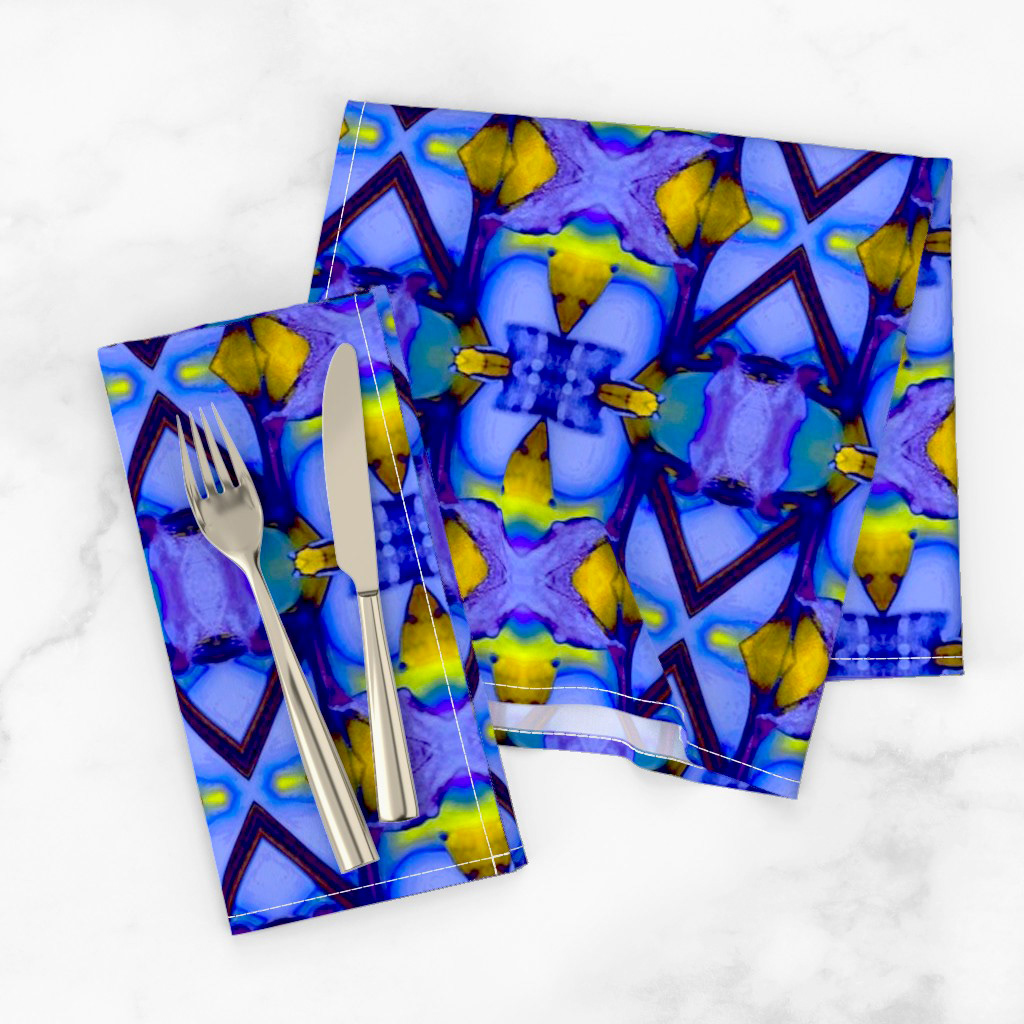Leaves with the Bright Lights of Autumn in Blue 7