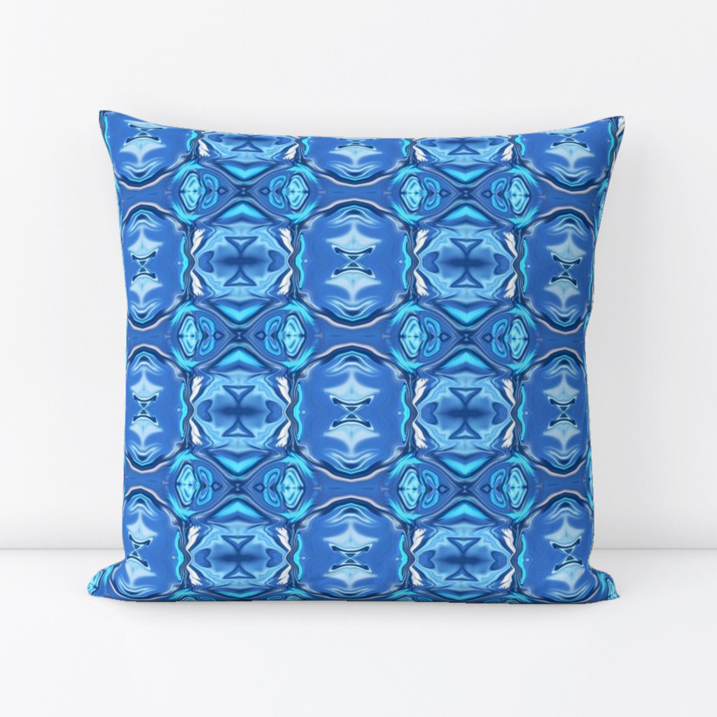 Abstract Symphony in Blue 2 - Square