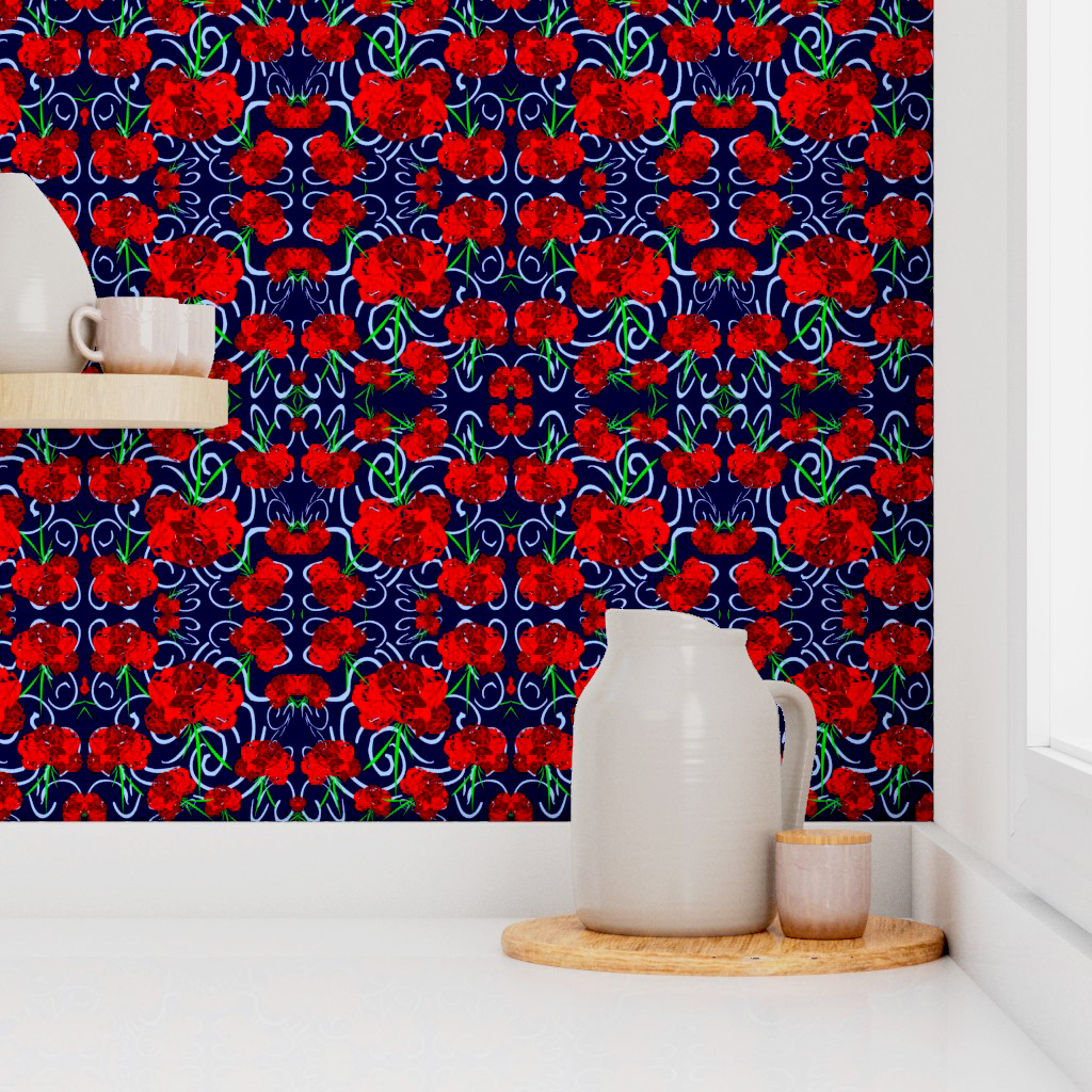Enrejado de Patio Andaluz 2 Navy Blue