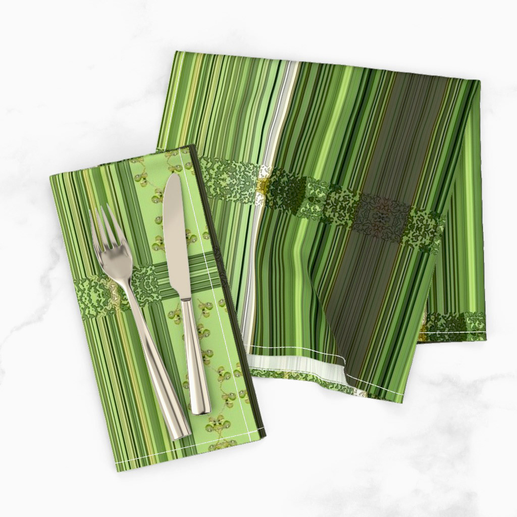 Figs Border with Green Stripes 2