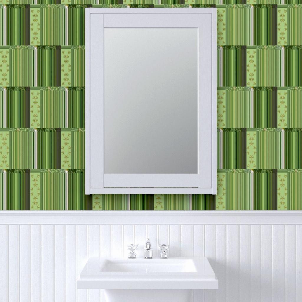 Figs Border with Green Stripes 2