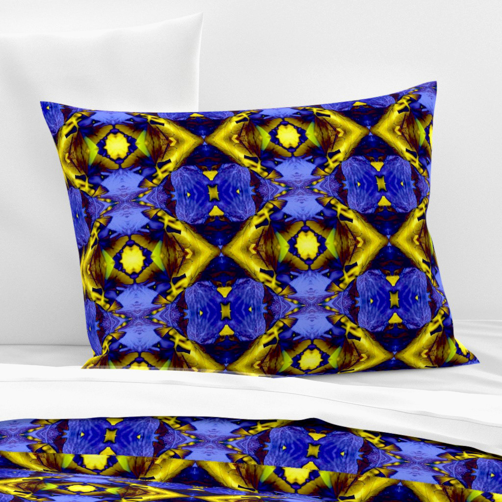 Leaves with the Bright Lights of Autumn in Blue 1 - Standard