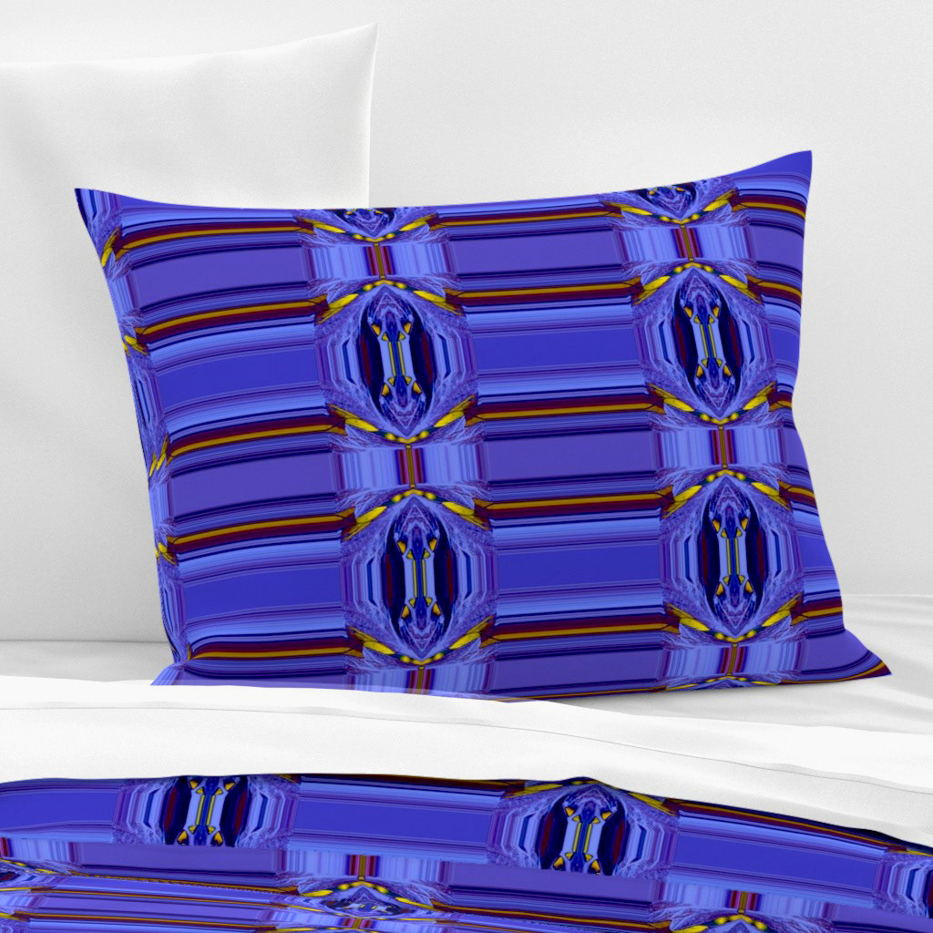 Leaves with the Bright Lights of Autumn in Blue 10 - Standard