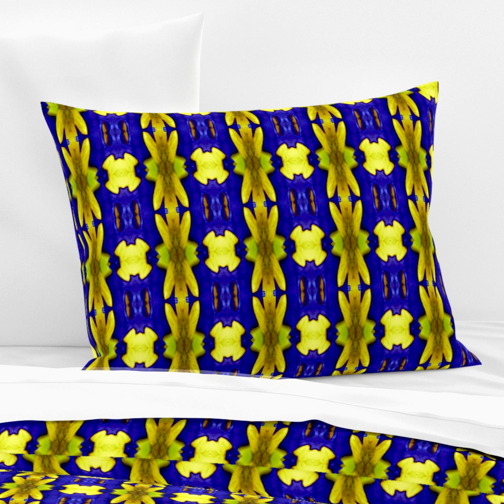 Leaves with the Bright Lights of Autumn in Blue 6 - Standard