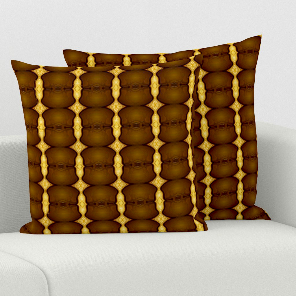 Tree Trunk Series - Golden and Brown 2 (3,5 inx 3,5 in) - Square