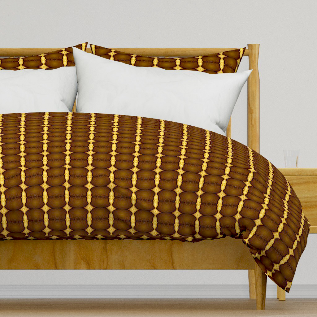 Tree Trunk Series - Golden and Brown 2 (3,5 inx 3,5 in)