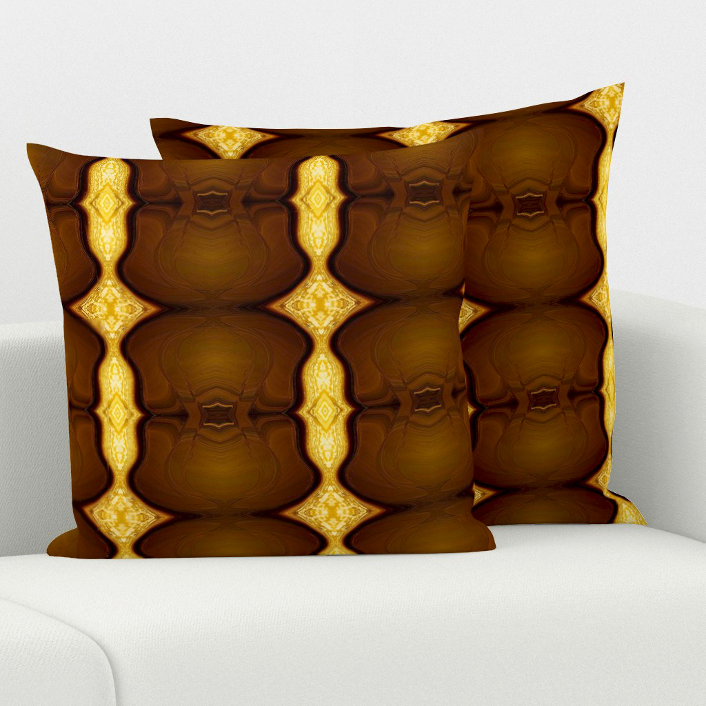 Tree Trunk Series - Golden and Brown 1 - Square