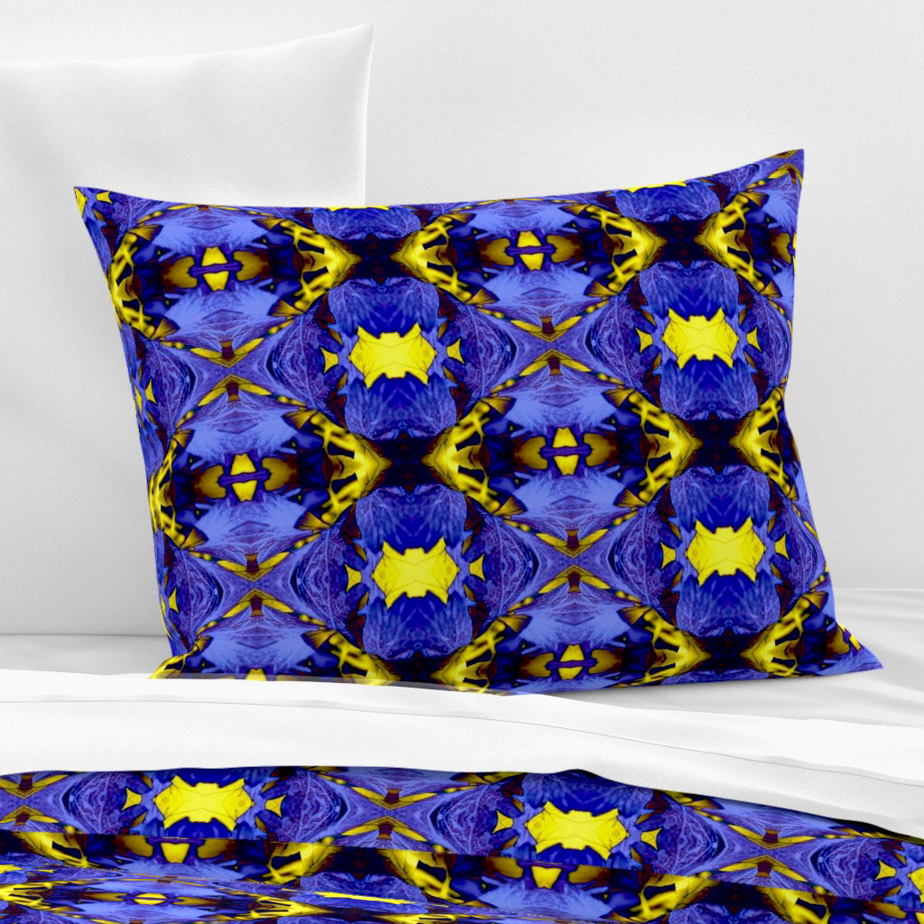 Leaves with the Bright Lights of Autumn in Blue 3 - Standard
