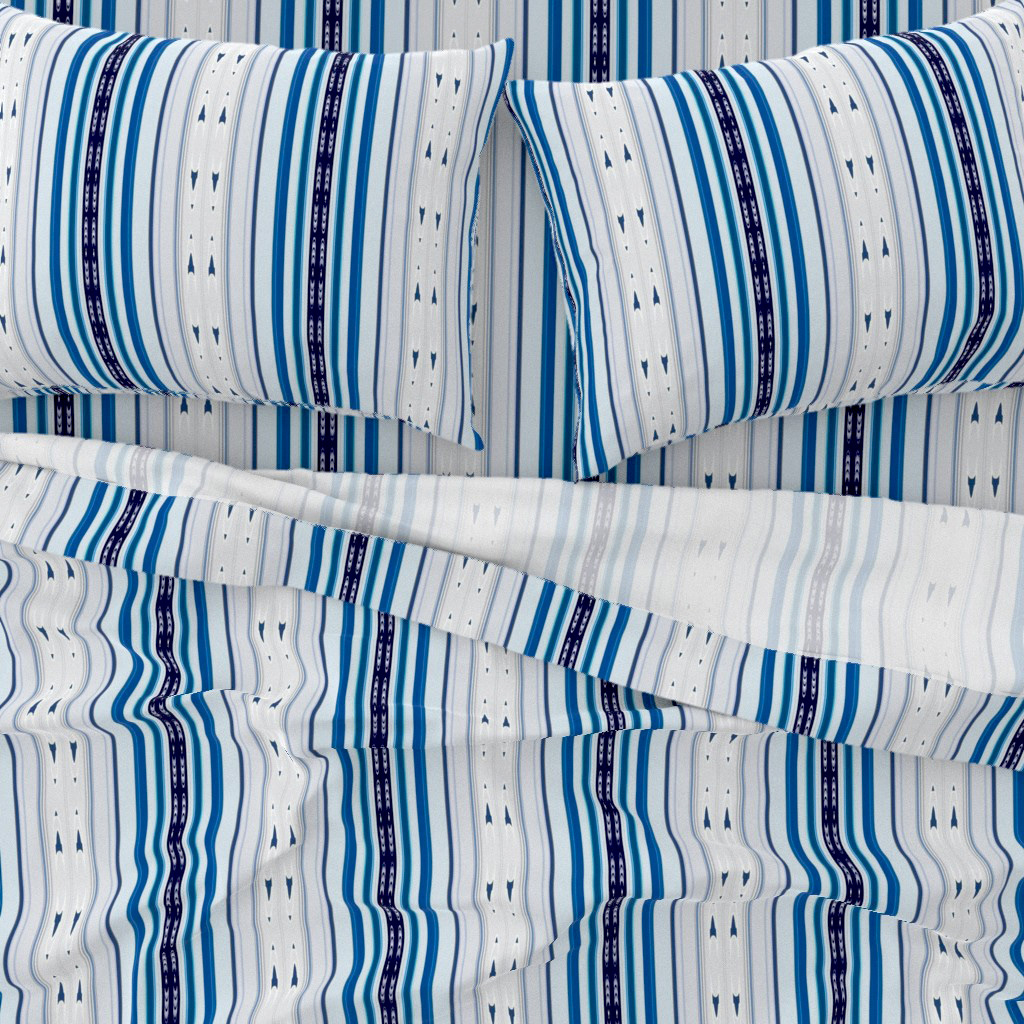 Abstract Symphony in Blue 5 (Vertical Lines)