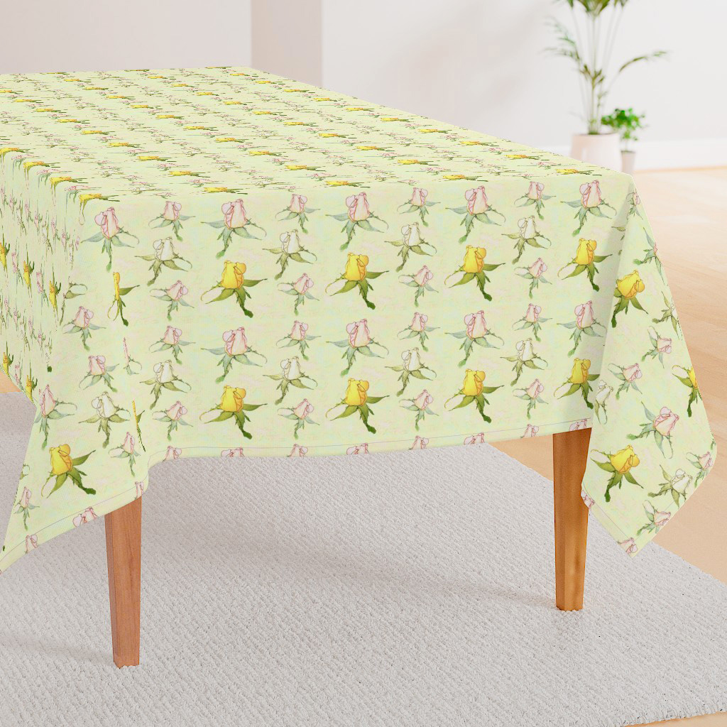 Floral Pattern with Soft Rosebuds