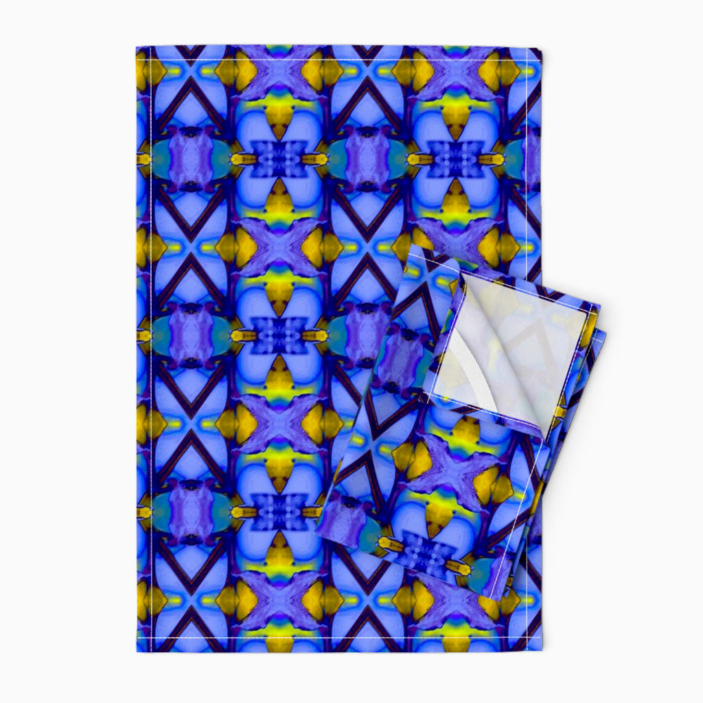 Leaves with the Bright Lights of Autumn in Blue 7