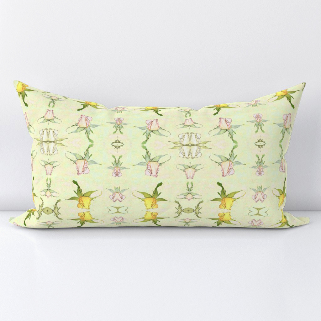 Floral Pattern with Soft Rosebuds (G) - Lumbar