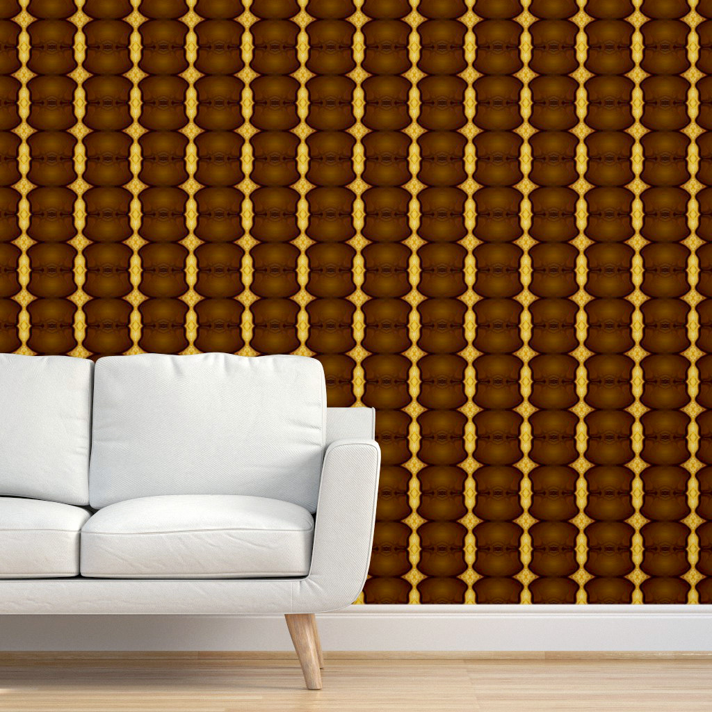 Tree Trunk Series - Golden and Brown 1