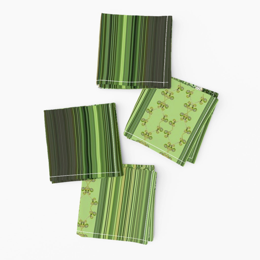 Figs Border with Green Stripes 2